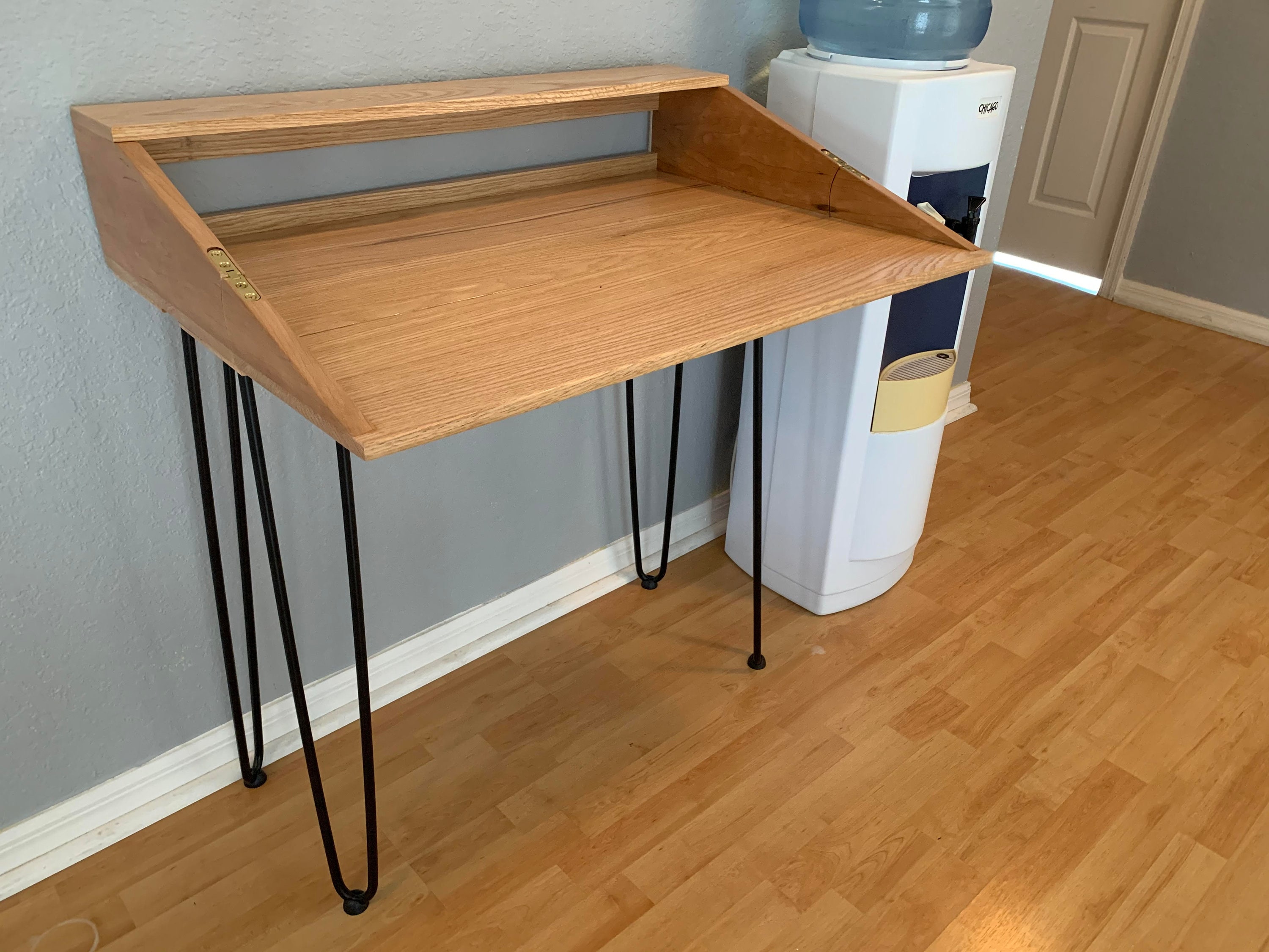 Contemporary Minimalist FlipTop Desk Etsy