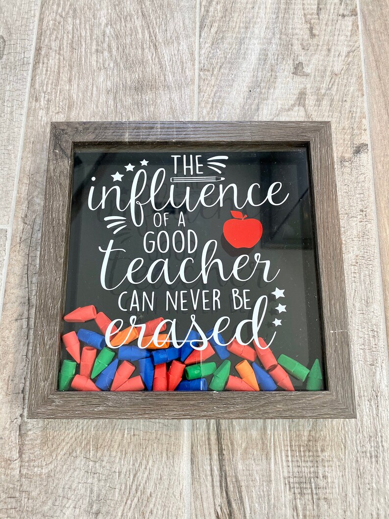 The Influence of a good teacher.... shadow box/ framed teacher Etsy