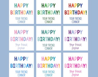 Happy Birthday Gift stickers