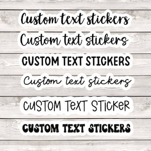 Custom sticker