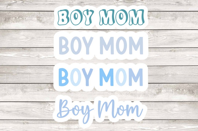 Simple Boy Mom Sticker for Laptop, Phone, Water Bottle, Etc! - Etsy