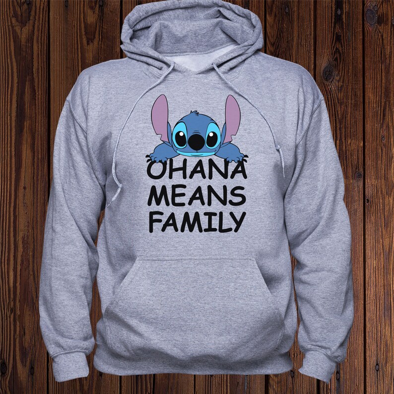 Stitch Ohana Sweatshirt/ Stitch Hoodie/ Ohana Means Family | Etsy