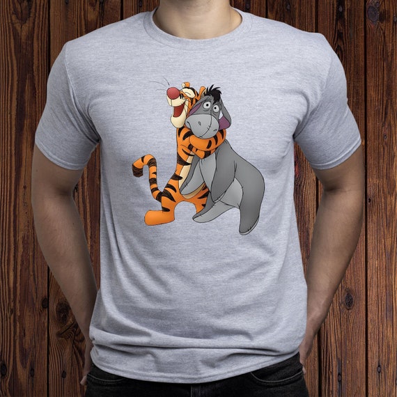 Tigger and Eeyore hug t-shirt/ Tigger t shirt/ Cute Tigger | Etsy