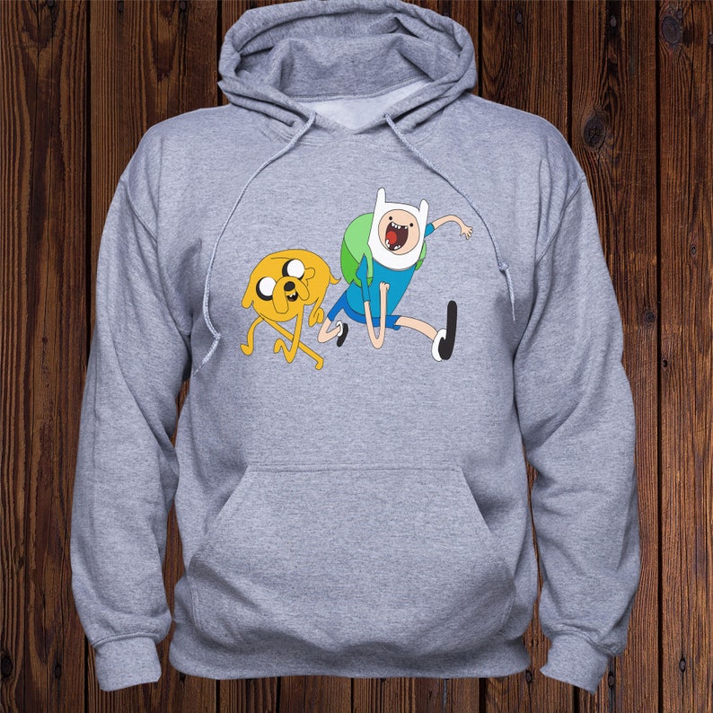 Adventure Time Hoodie/ Finn and Jake Sweatshirt/ Jake and Finn Etsy