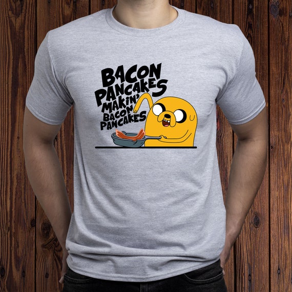 Bacon pancakes t-shirt adventure time tee jake and finn