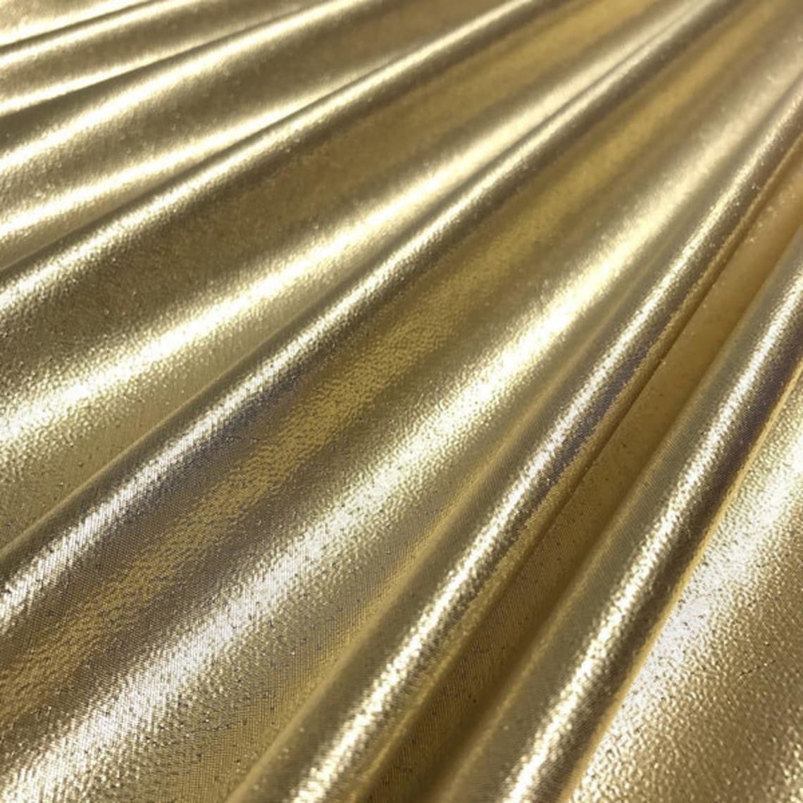 GOLD TISSUE LAME Fabric Gold Liquid Metal Fabricgold Etsy