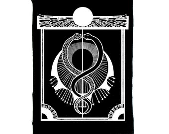Shakti Rising/ Multiple Sizes/ Goth Patch/ Occult Patch/ Large Sew on Patch/ Back Patch/ Occultism