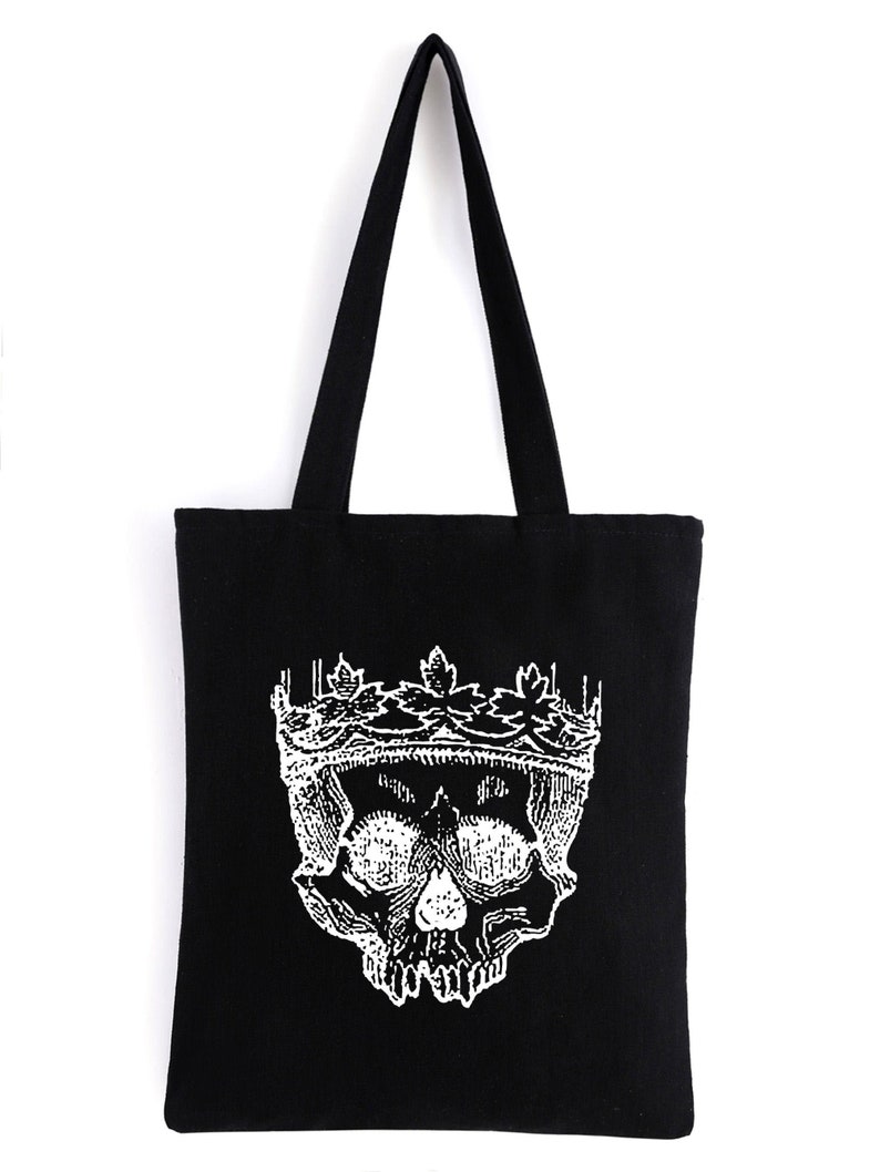 Coronation Occult Tote Bag Goth Accessories Canvas Bag Alternative Fashion