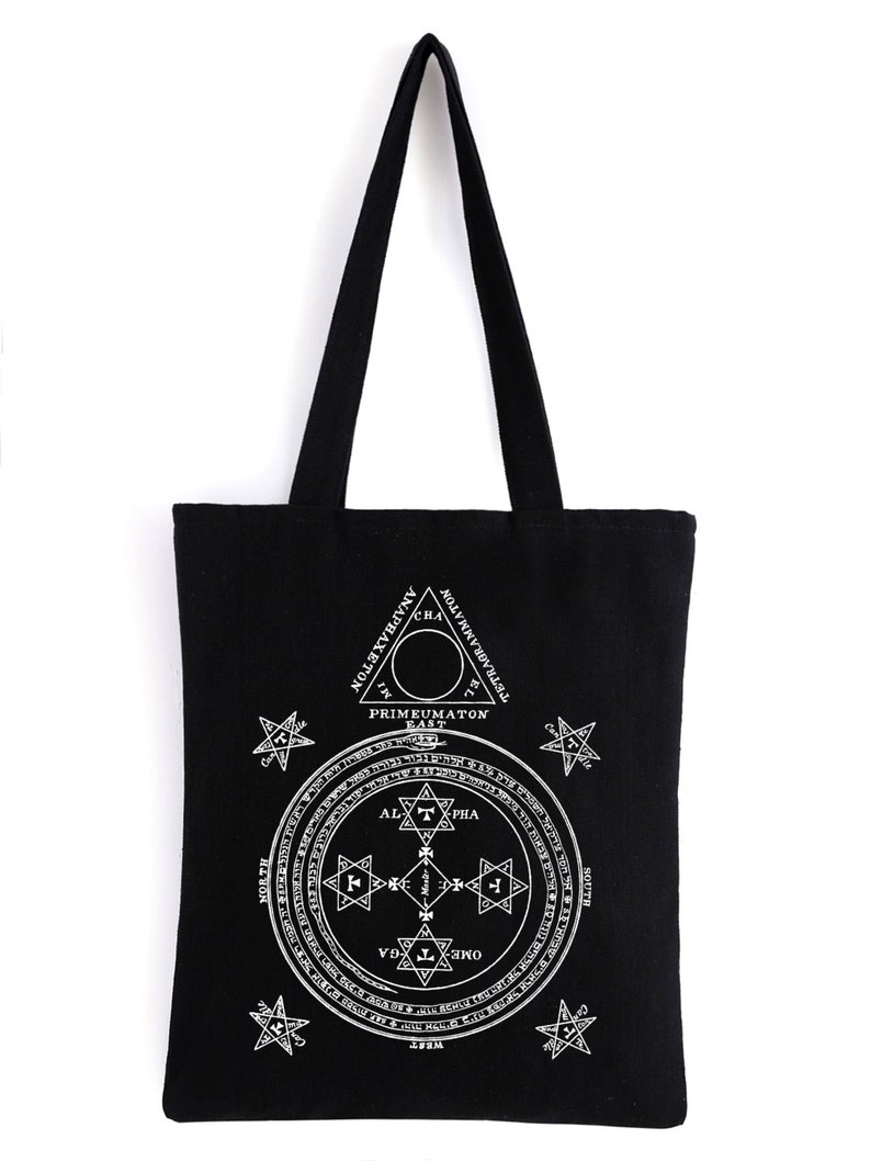 Goetia/ Occult Tote Bag/ Goth Accessories/ Canvas Bag/ - Etsy