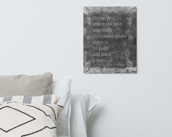 Metal Print, 11x14, 16x20, Ralph Waldo Emerson Quote