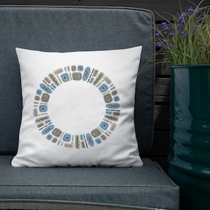 MCM Temporama Throw Pillows, Temporama Pattern, MCM Home Decor