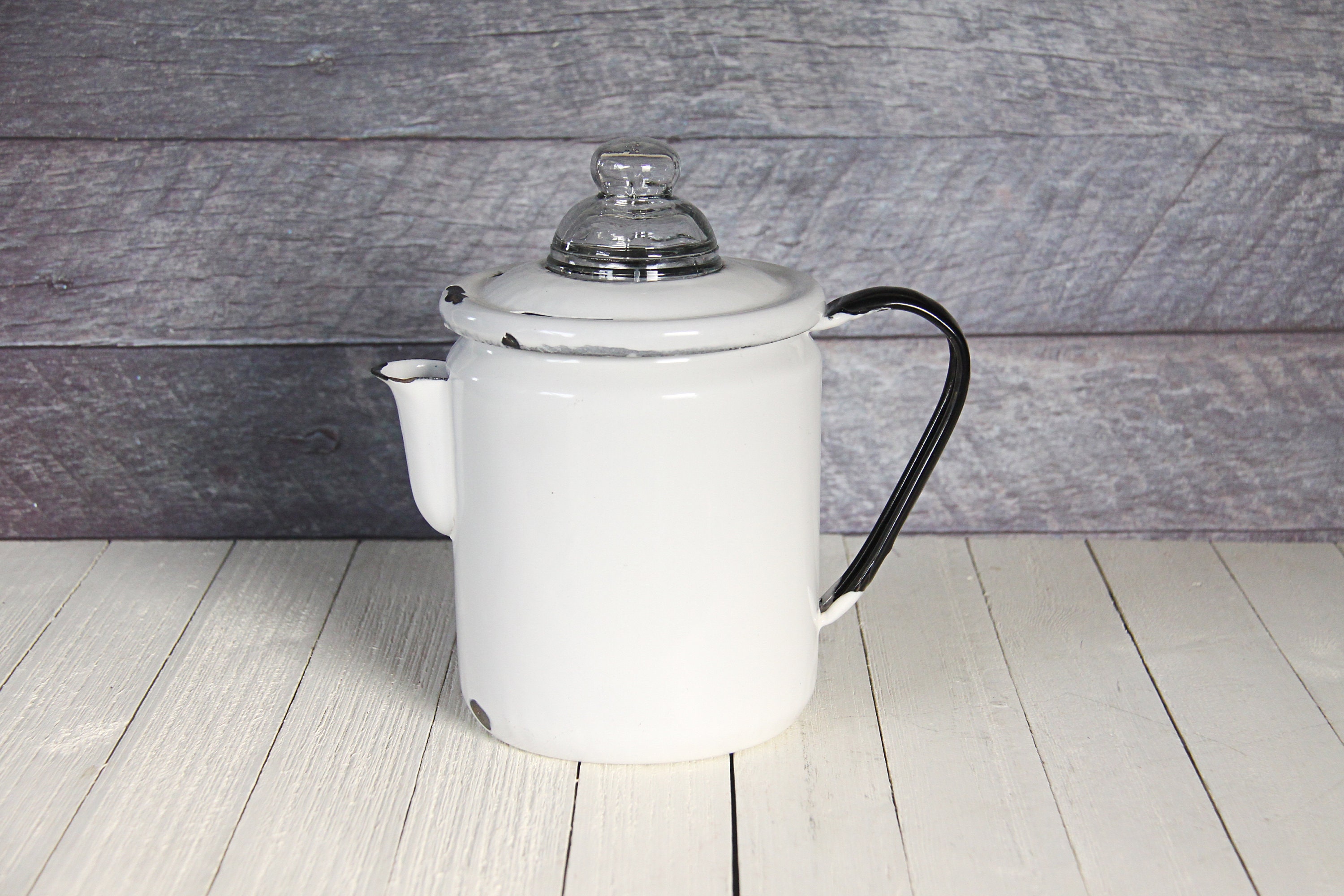 Vintage Gemco Brand Glass Coffee Percolator With Plastic Interior, 6 Cups,  Made in the USA, 3-15 