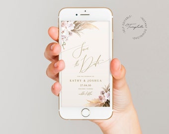 Sms Save The Date Etsy
