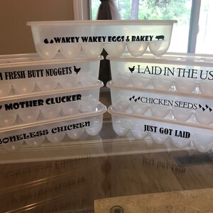 Quirky Quote Egg Storage Container