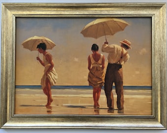 Jack Vettriano Dance Me the End of Love Framed Canvas Effect Print 55cm x 42cm