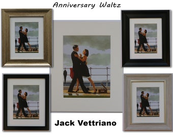 Anniversary Waltz by Jack Vettriano - Mounted or Framed Art Print Picture (33cm x 28cm)