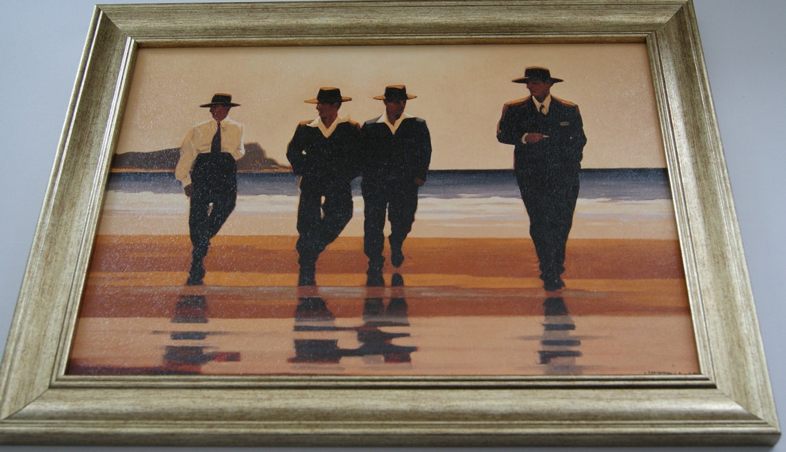 Jack Vettriano The Billy Boys Framed Canvas Effect 55cm x 42cm Art