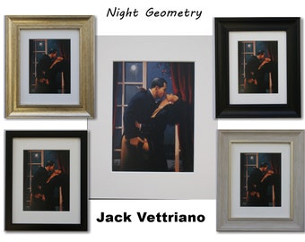 Night Geometry by Jack Vettriano - Mounted 10" x 8" or Framed Art Print Picture (33cm x 28cm)