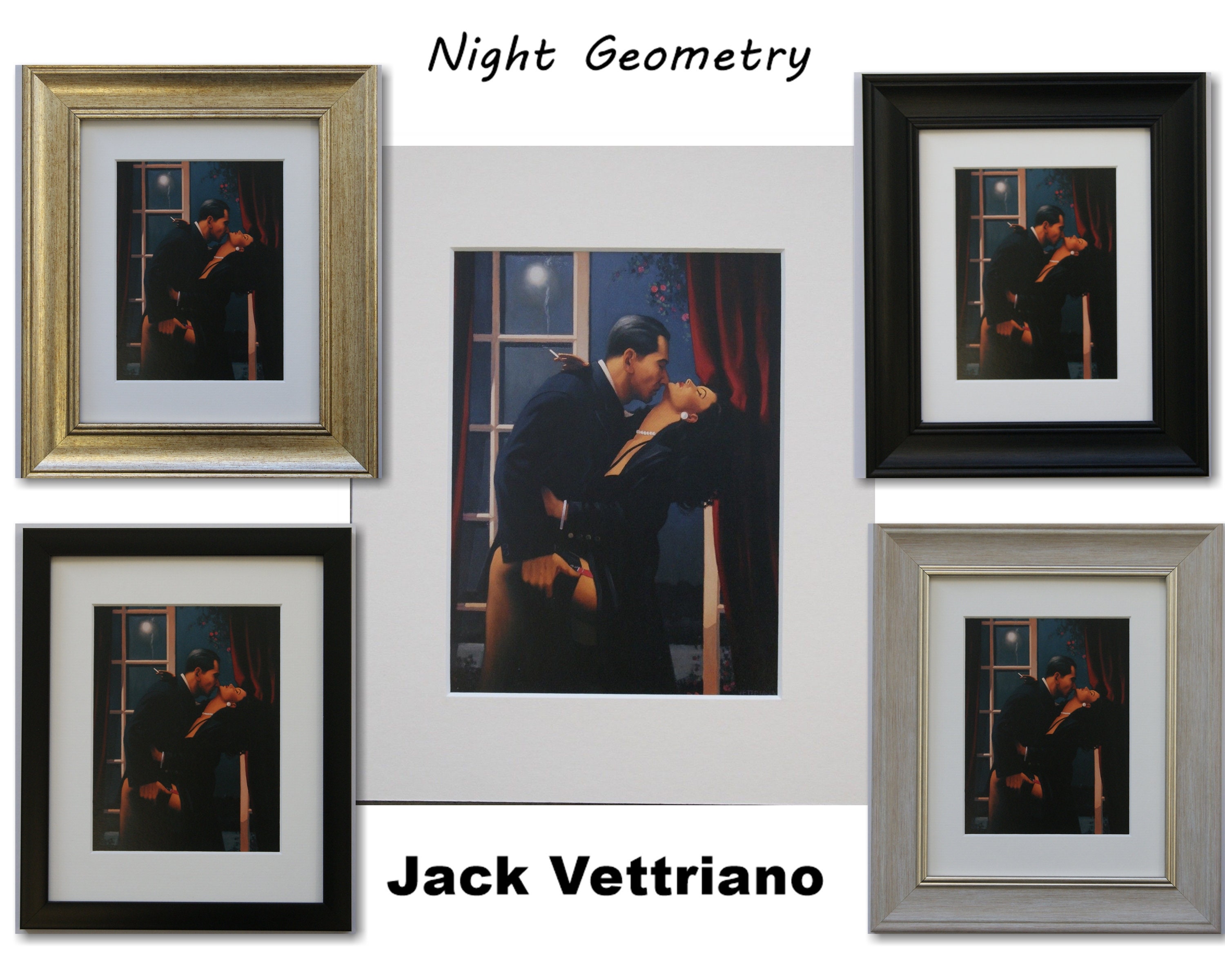 Night Geometry by Jack Vettriano Mounted 10 x 8 Etsy