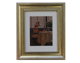 Days Of Wine And Roses by Jack Vettriano - Framed Art Print Picture (33cm x 28cm) Gold Frame
