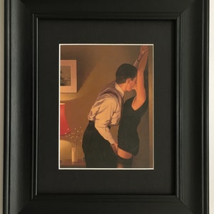 Erotic Game On by Jack Vettriano Framed Art Print Picture 33cm x 28cm BLACK EDITION image 2