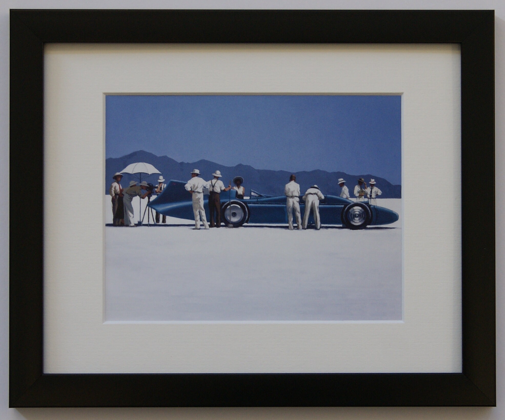 Reproduction Encadrée Jack Vettriano – Bluebird At Bonneville – 66x46 Cm