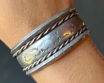 Vintage Native American Navajo Sterling Silver Triangle