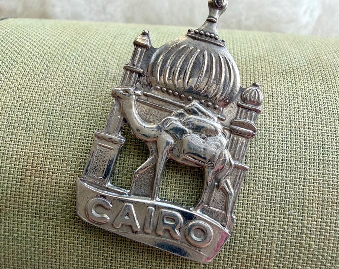 Vintage CAIRO Egypt Silver Camel Pendant - Etsy