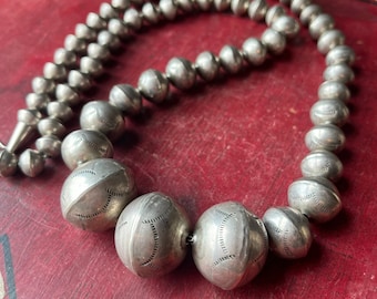 Vintage Native American Sterling Silver Navajo Pearl Wedding