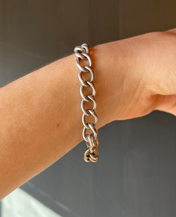 ヴィンテージ ミッドセンチュリー スターリングシルバー チェーン