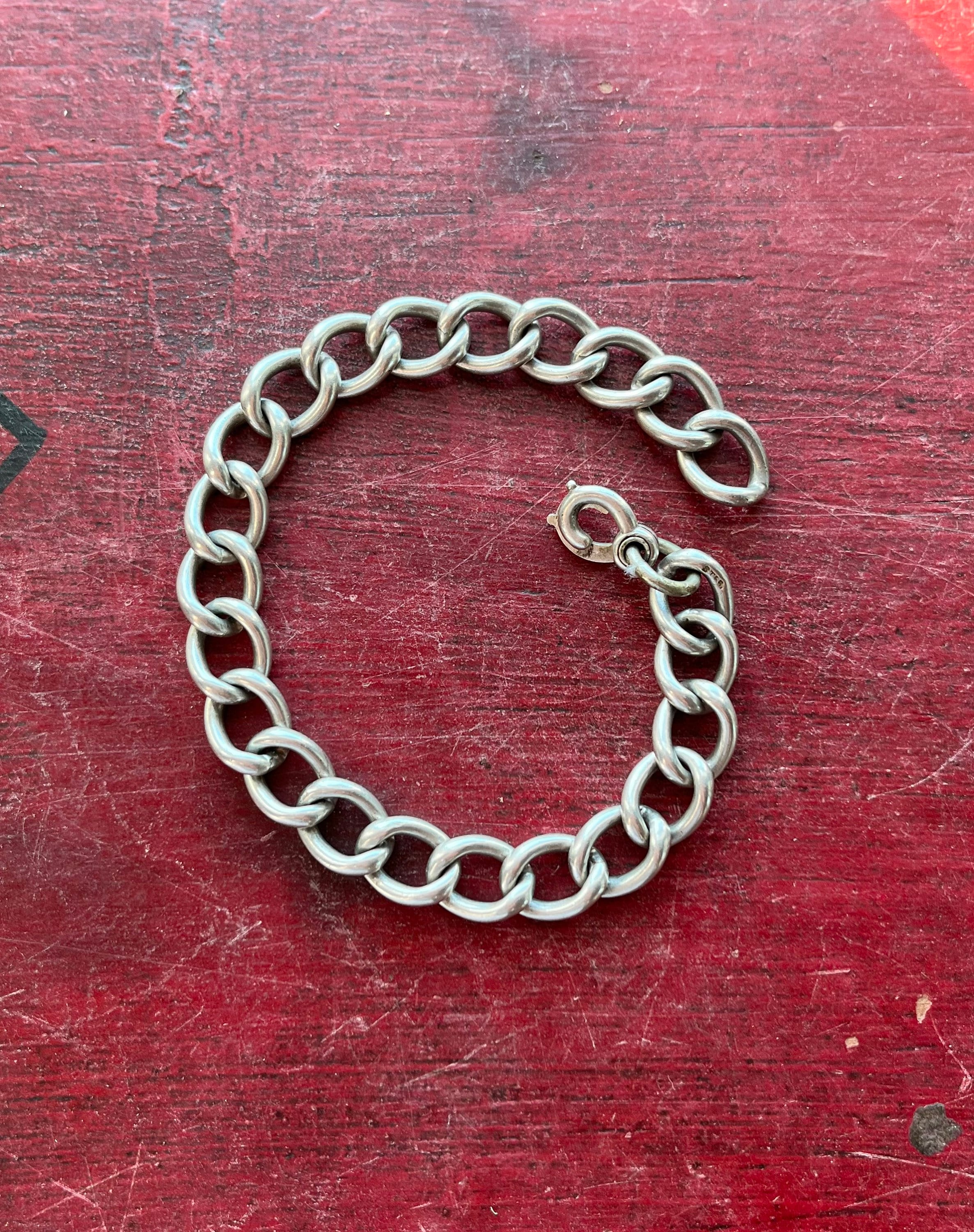 ヴィンテージ ミッドセンチュリー スターリングシルバー チェーン