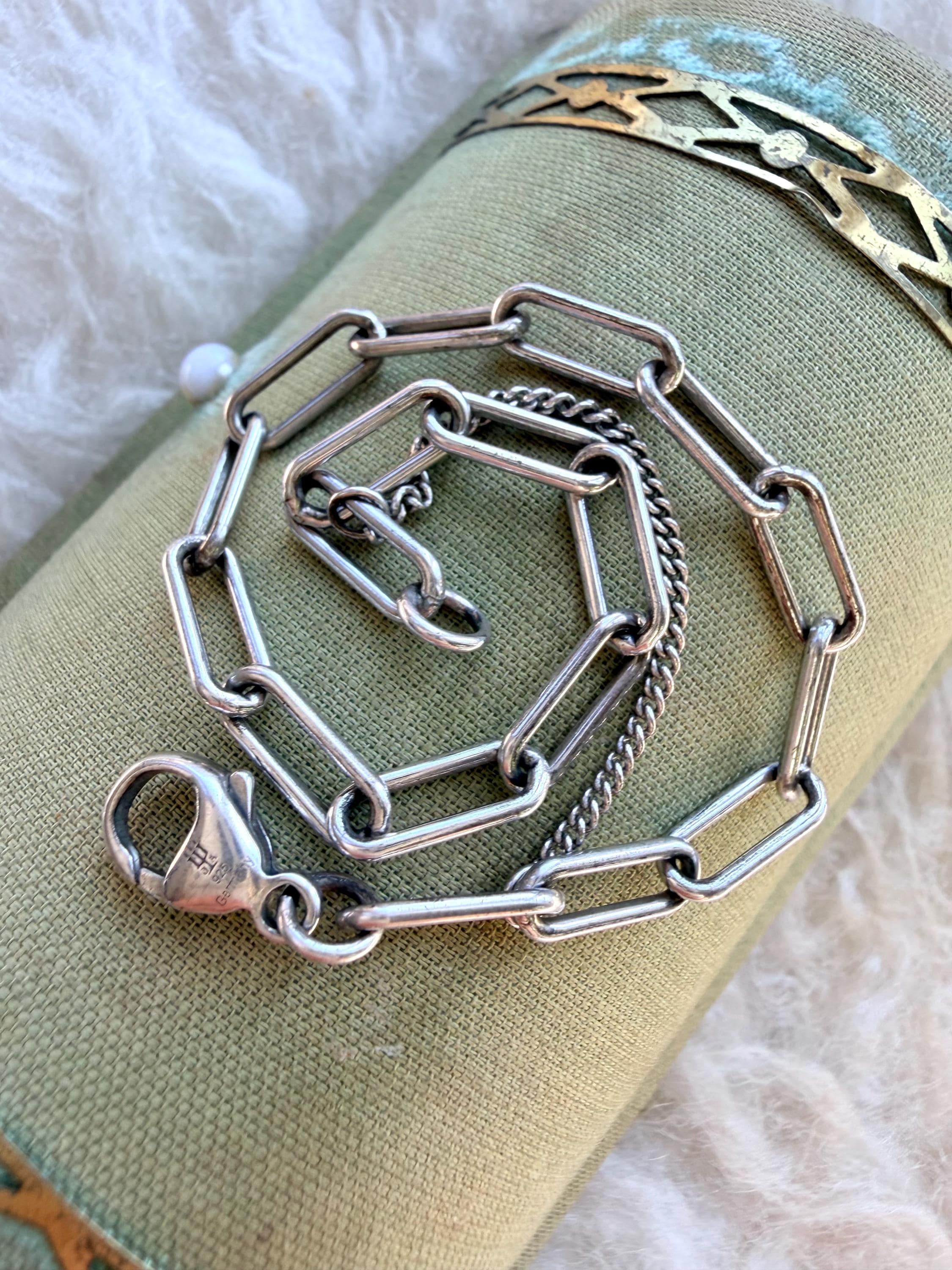 Rare Vintage James Avery German Sterling Silver .925 Paperclip