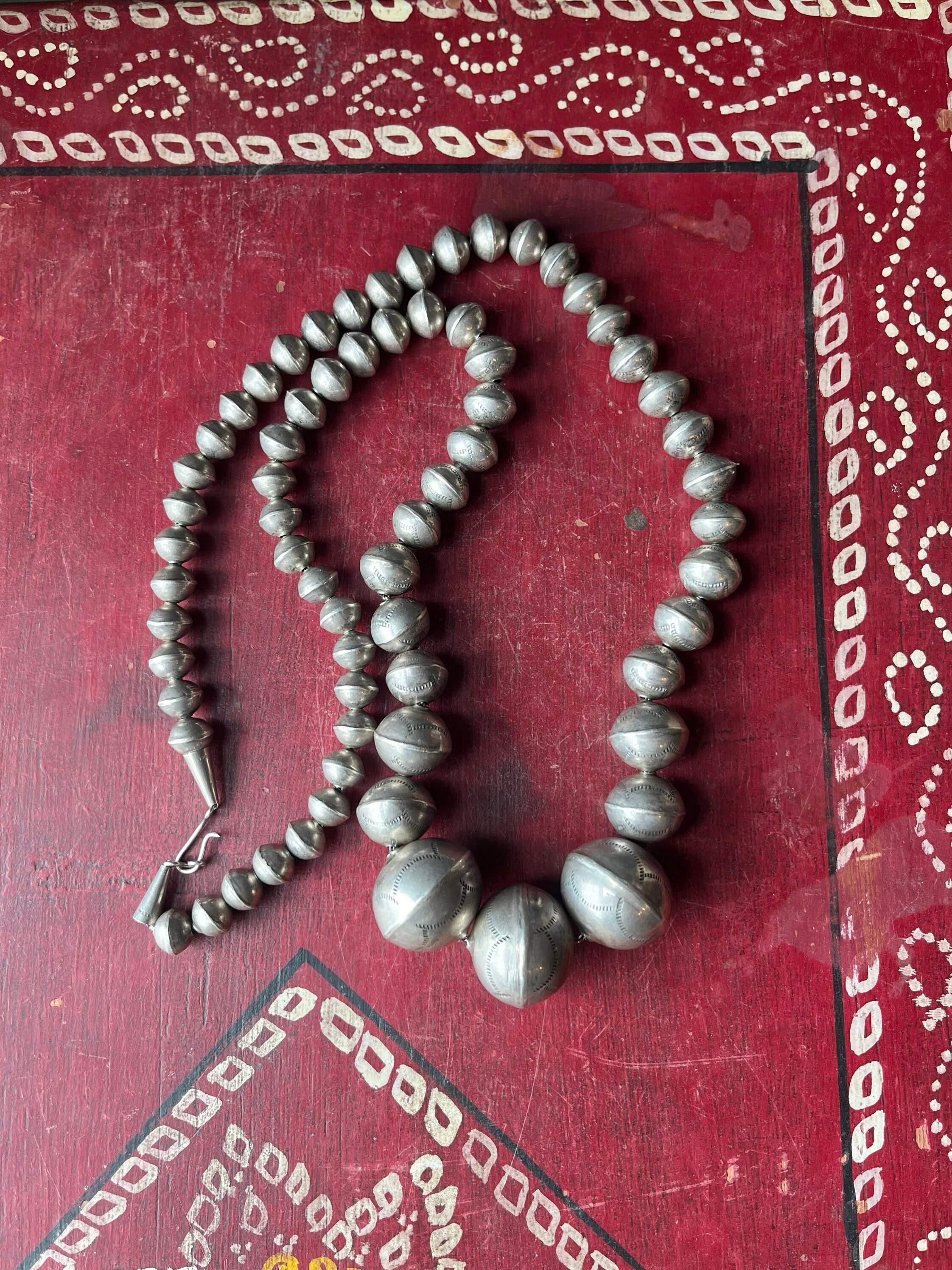 Vintage Native American Sterling Silver Navajo Pearl Wedding