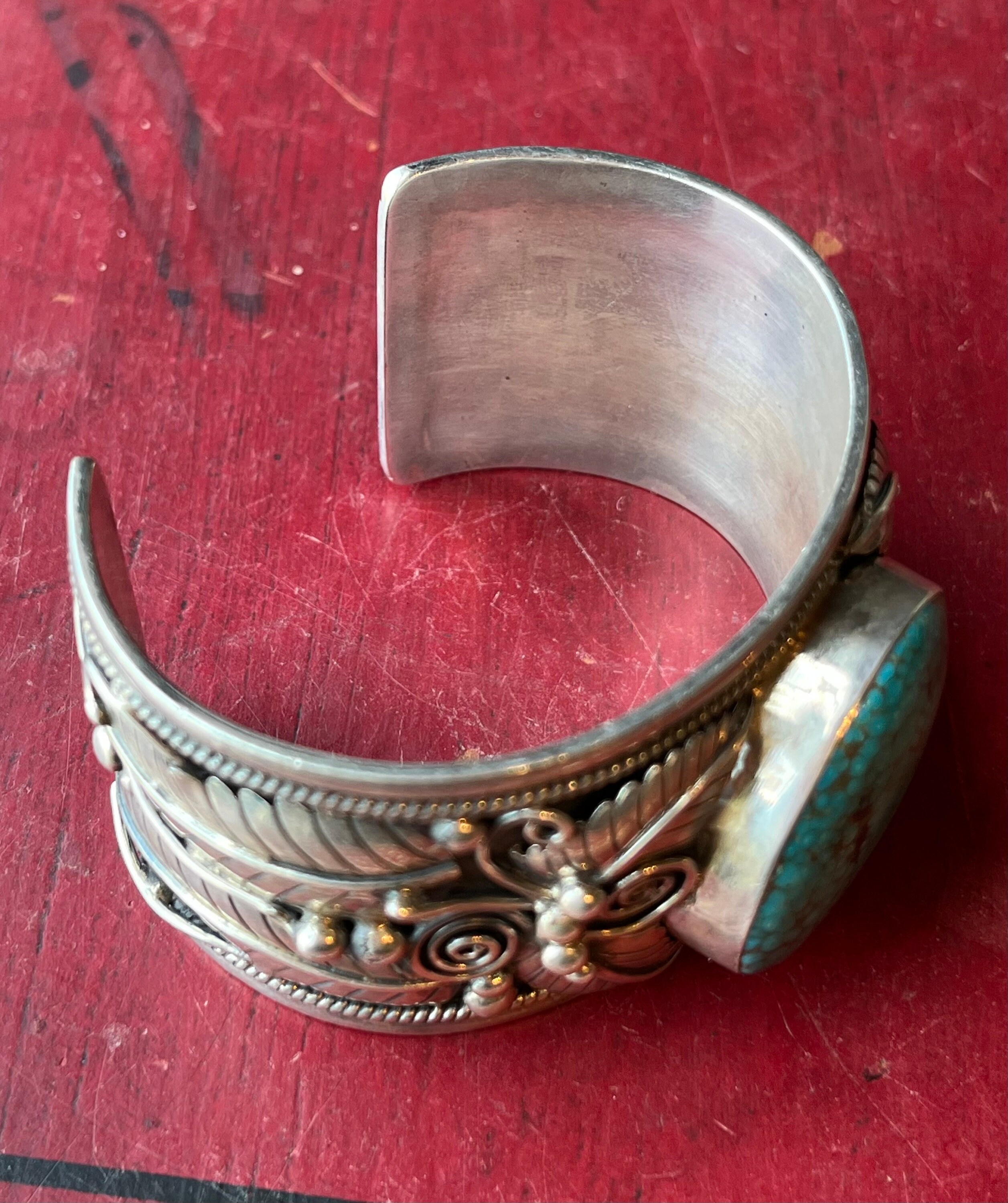 アクセサリー vintage Navajo silver bangle Vintage Native American Navajo Sterling Silver & Turquoise