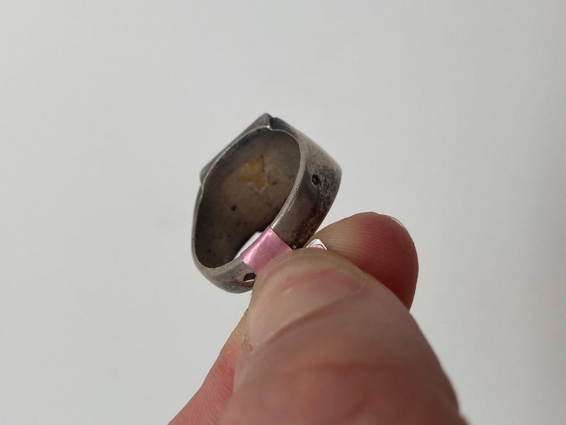 Size 9.25~ Vintage Sterling Silver Cross Ring #19