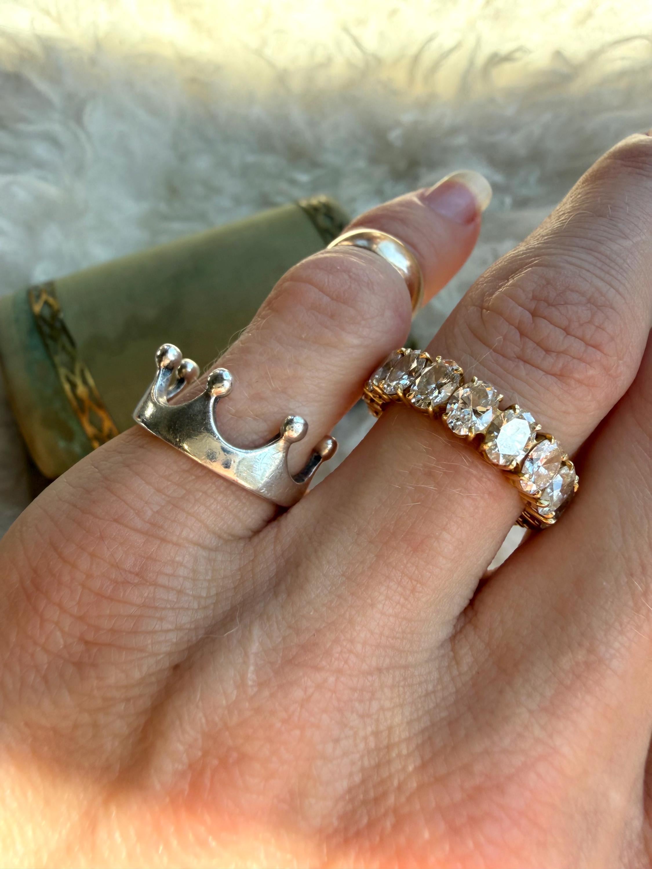 Sz 5.5 ~ James Avery Sterling Silver .925 Crown Ring Band - Etsy