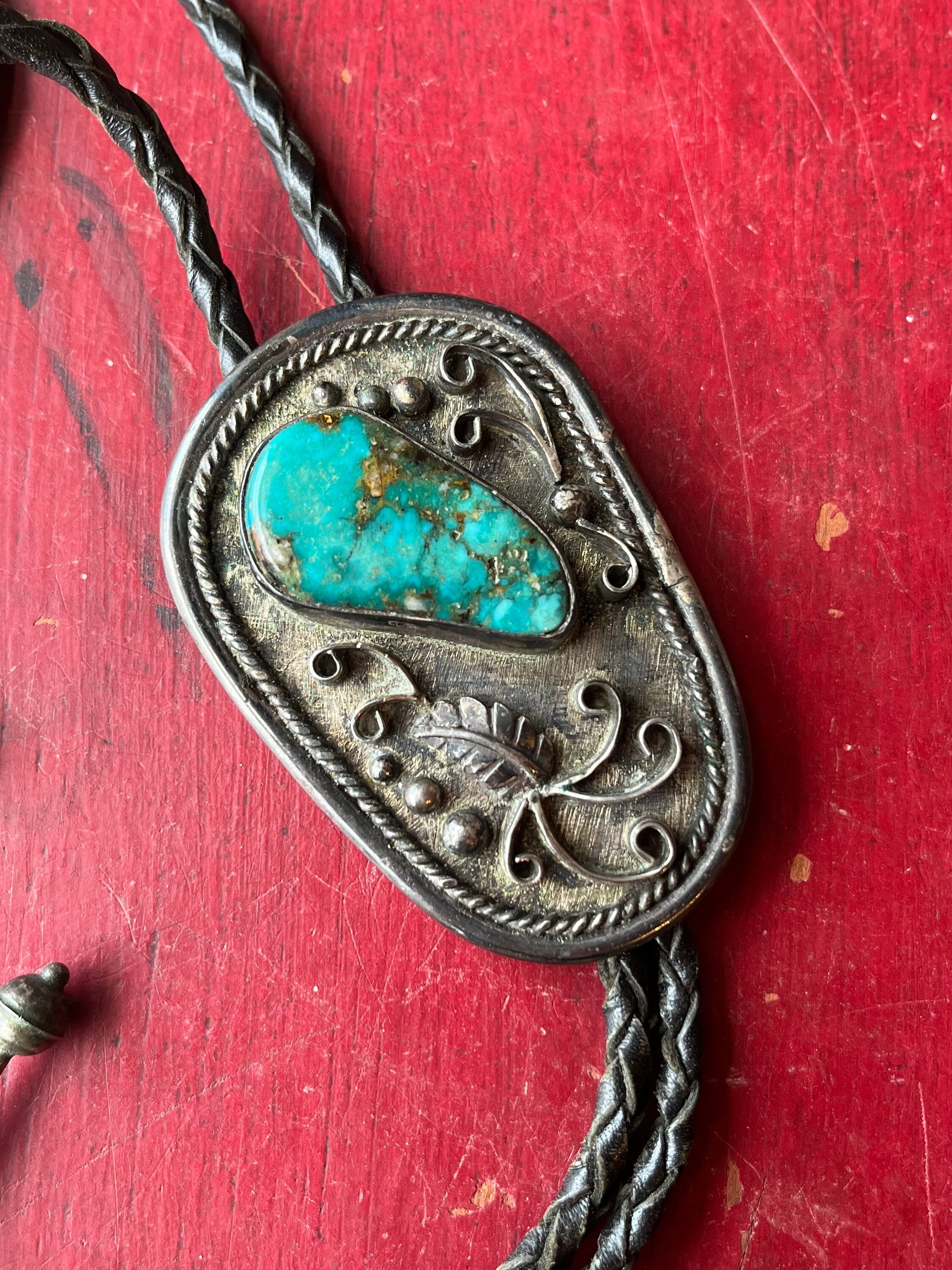 Vintage Native American Navajo Sterling Silver & Turquoise