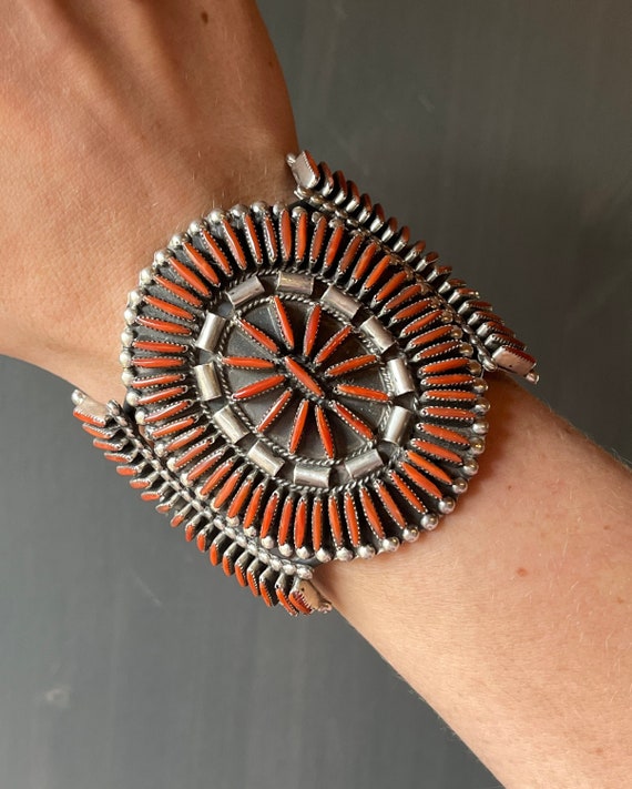 Vintage Native American Zuni Dewey and Janette GHAHATE Sterling