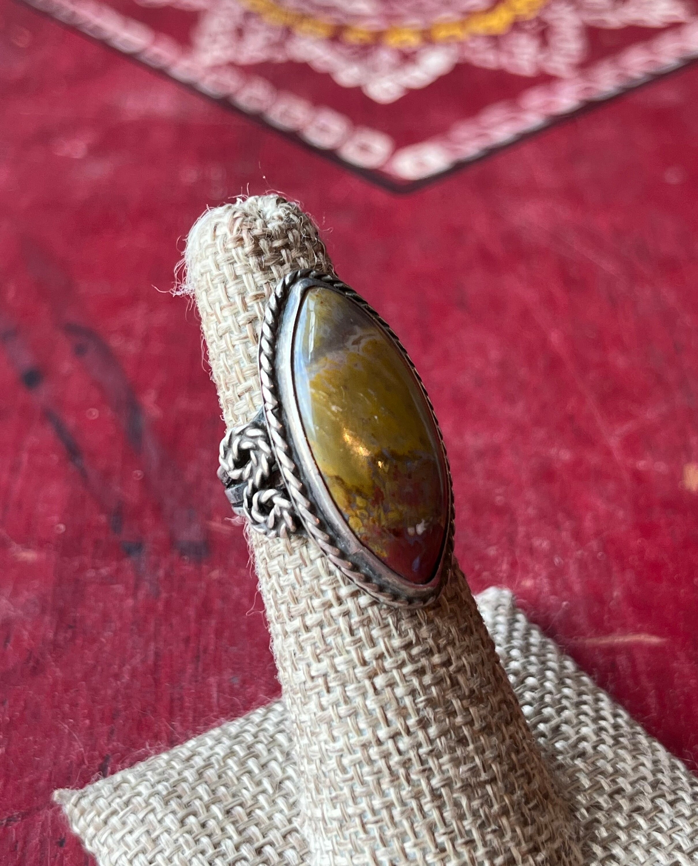アート・デザイン・音楽 Southwestern Indian Rings Andy Cadman Navajo Ring Sterling Silver Handmade Sunburst