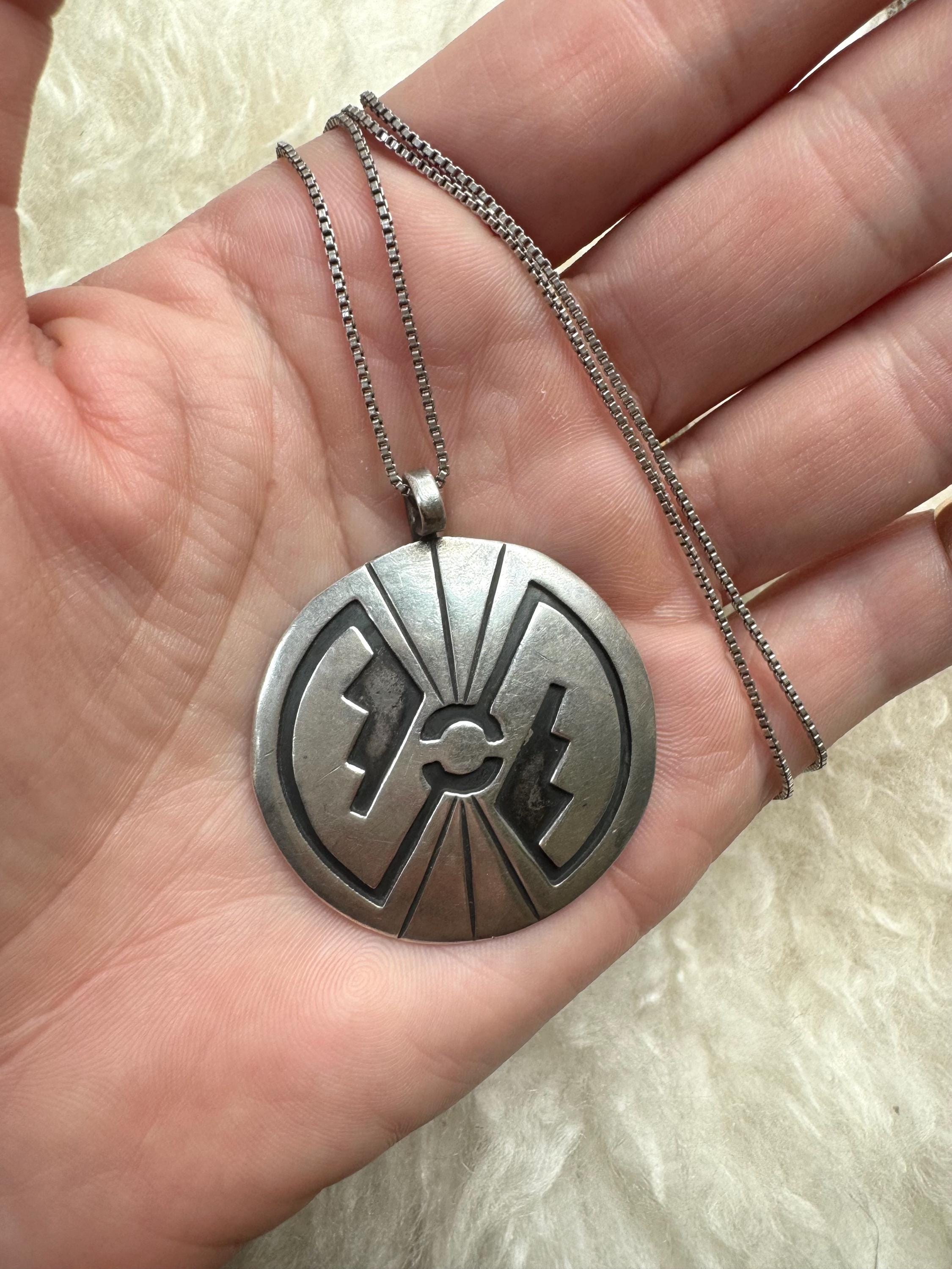 Vintage Native American Hopi Sterling Silver .925 Medallion