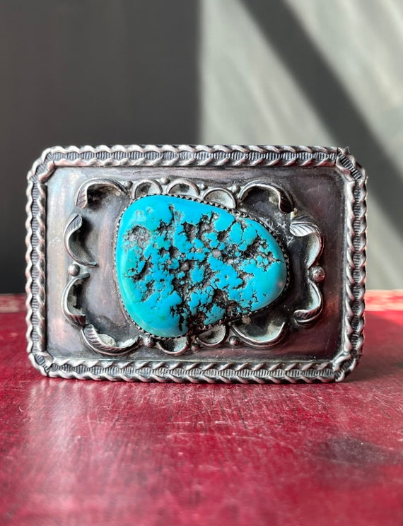 Vintage Southwestern Native American Navajo Sterling Silver  display picture 2