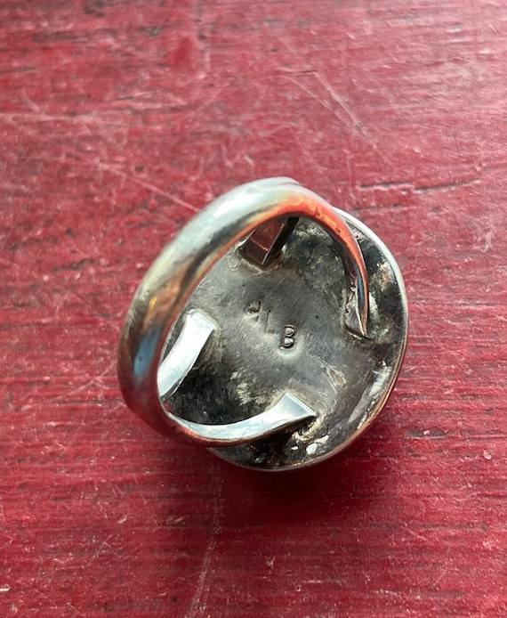 Sz 9.5 ~ Vintage Native American Navajo Sterling Silver