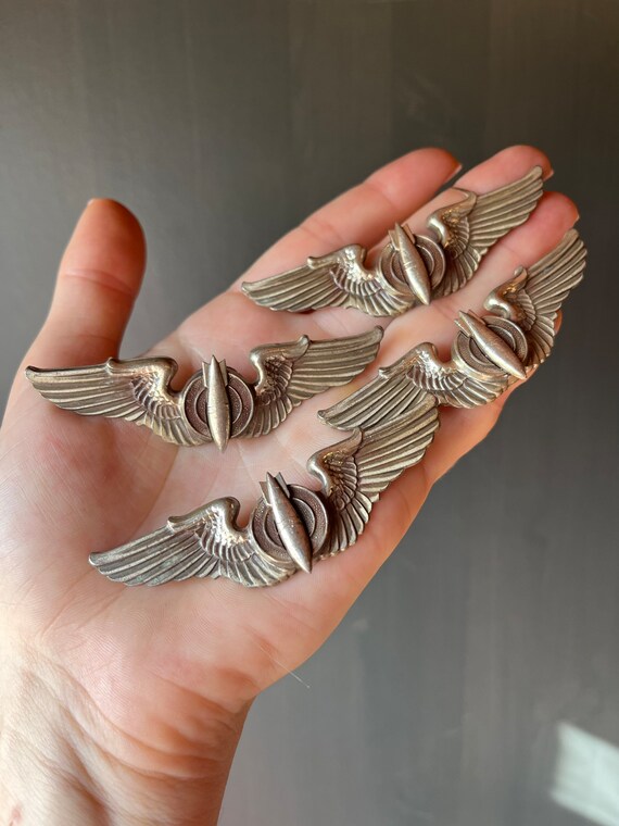 Antique World War II Army Air Force Bomber Sterling Silver AMCRAFT