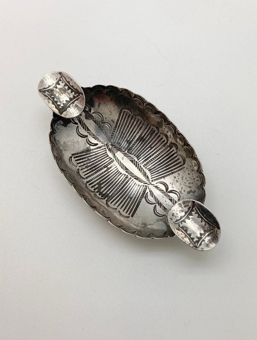 ネイティブ　インディアン　灰皿 Vintage Mid 1900's Southwestern Native American Sterling Silver