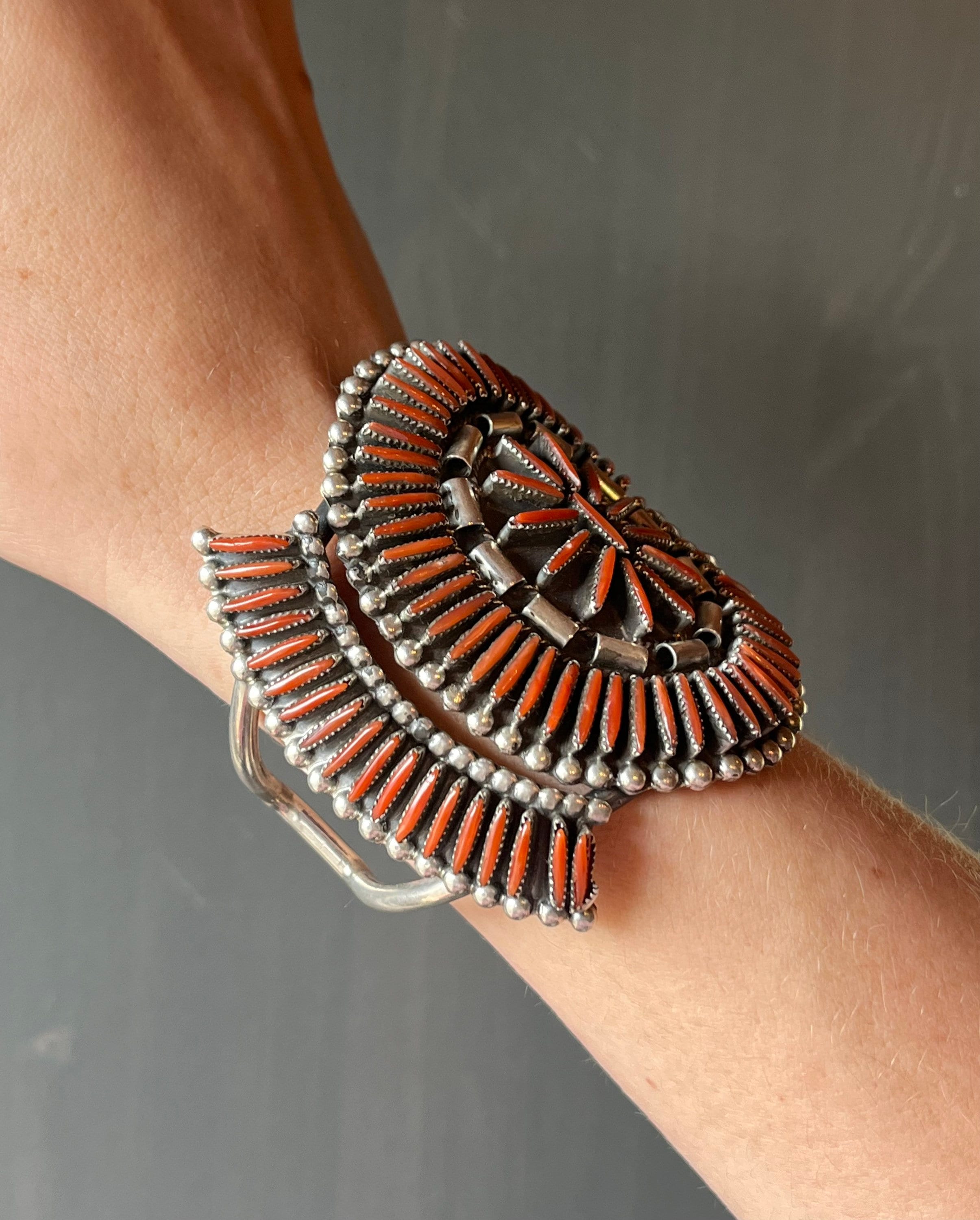 Vintage Native American Zuni Dewey and Janette GHAHATE Sterling