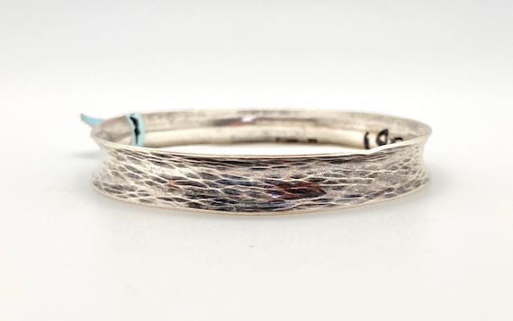 Vintage Norwegian HANDARBEIT 835 Silver Bangle Bracelet - Etsy