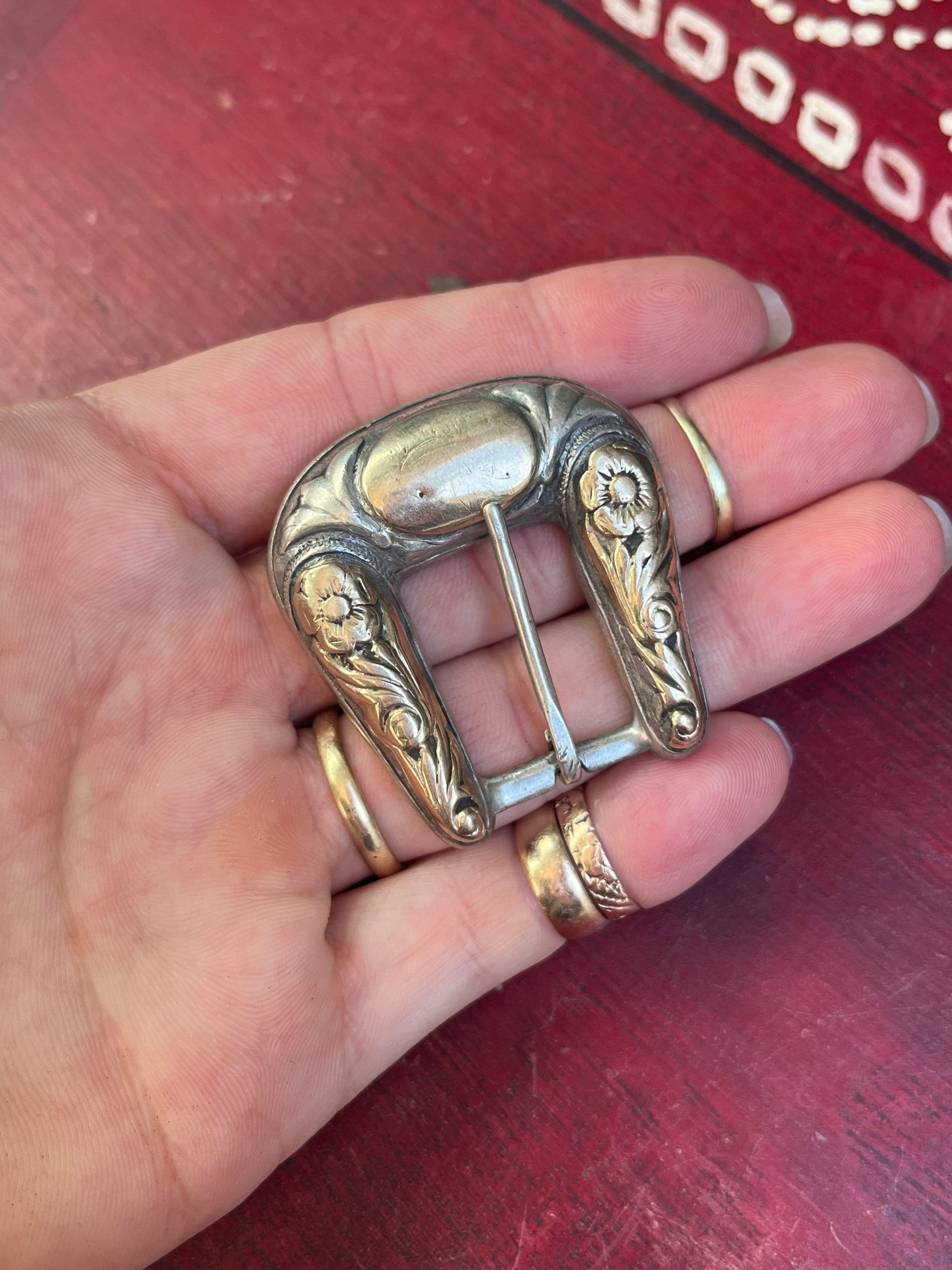 ヴィンテージ ウエスタン スターリングシルバー .925 & 10K ゴールド