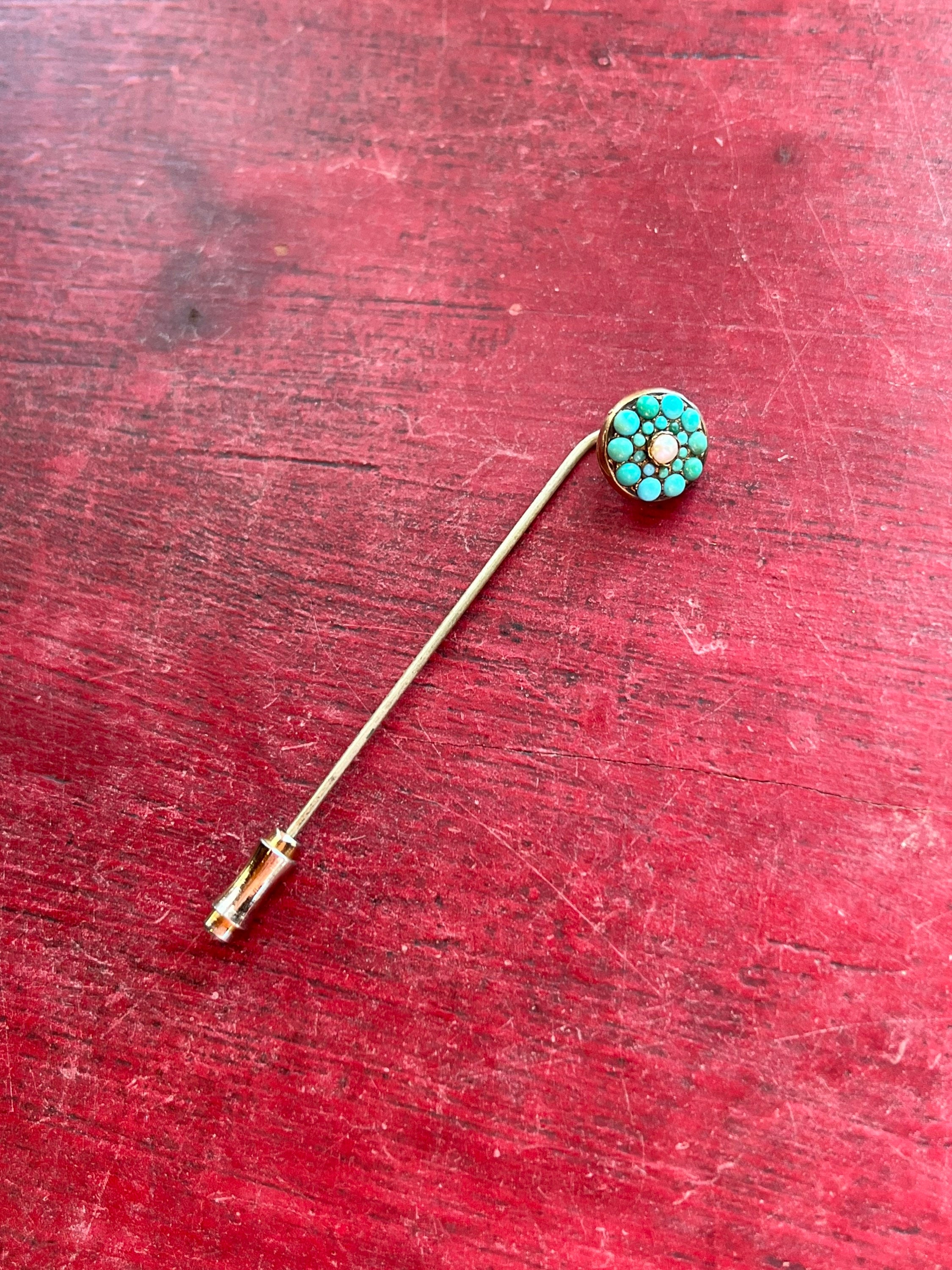 Lot De 20 Perles Turquoise Synthétique - Croix 10x8mm - Idéal Pour Création Bijoux DIY