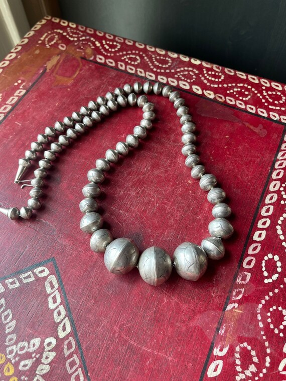 Vintage Native American Sterling Silver Navajo Pearl Wedding