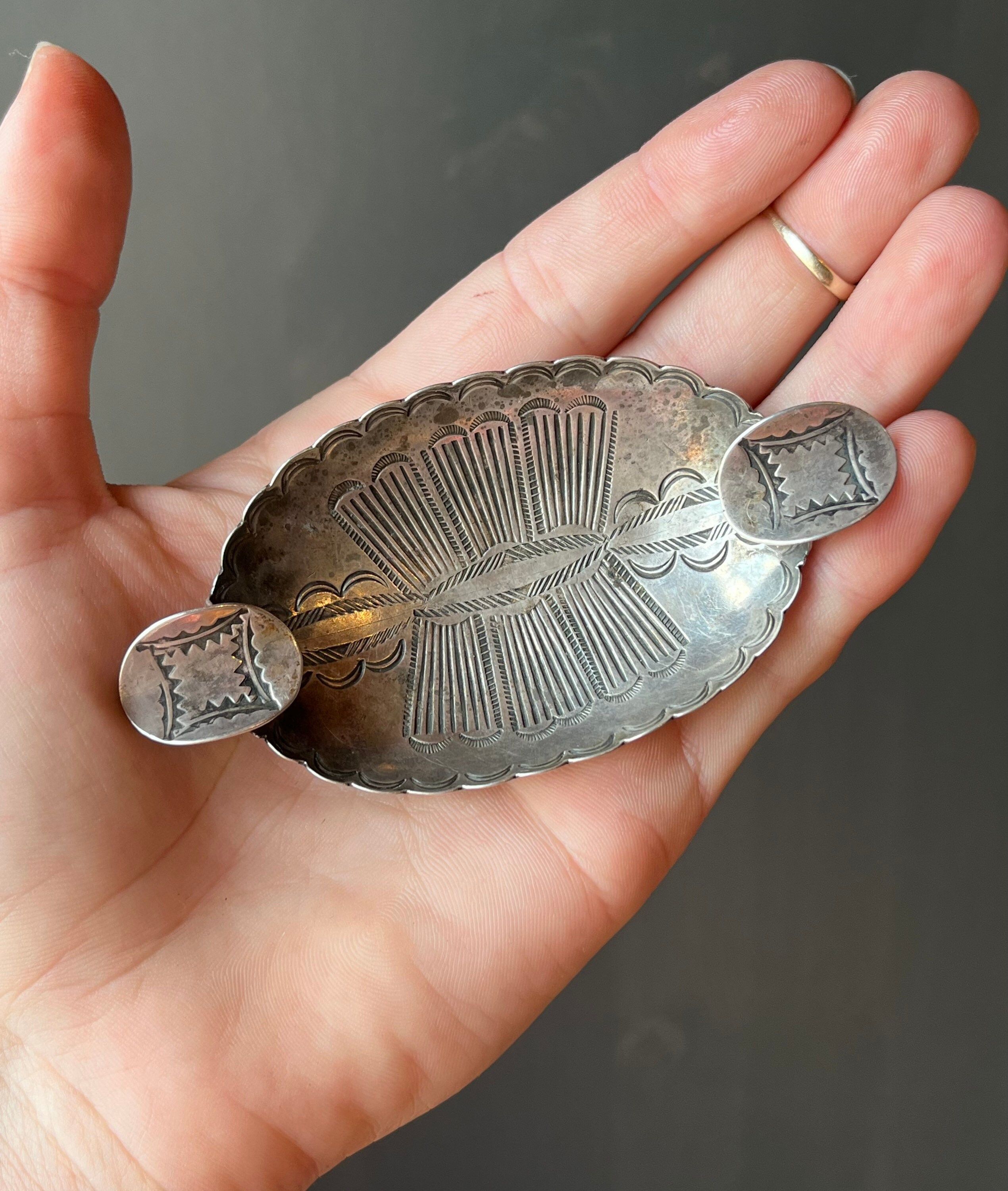 Vintage Mid 1900's Southwestern Native American Sterling Silver